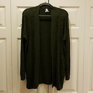 Forest green cardigan